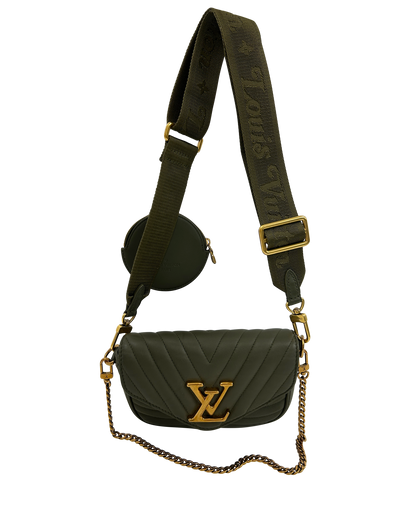 Multi Pochette New Wave, 1.600&euro;, Bolso, Verde, Animal - Piel, Vista frontal